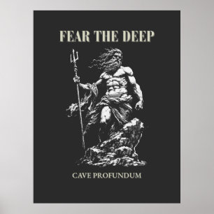 Poster Temer o Profundo – Poseidon Mítico 