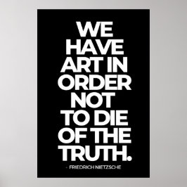 Poster Temos arte para não morrer da verdade