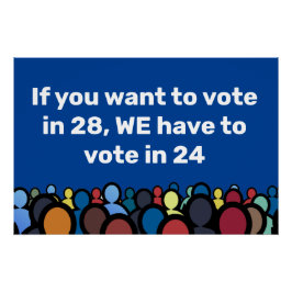 Pôster Temos de votar em 24