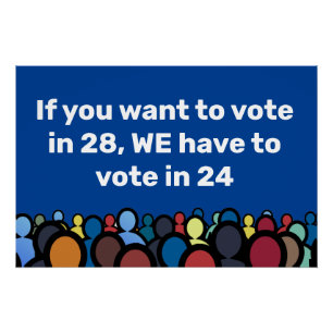 Pôster Temos de votar em 24