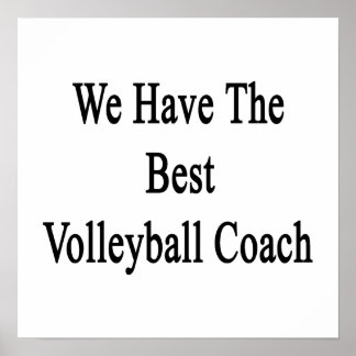 Poster Temos O Melhor Treinador De Voleibol