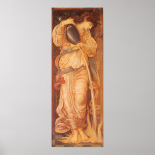 Pôster Temperantia por Sir Edward Coley Burne-Jones