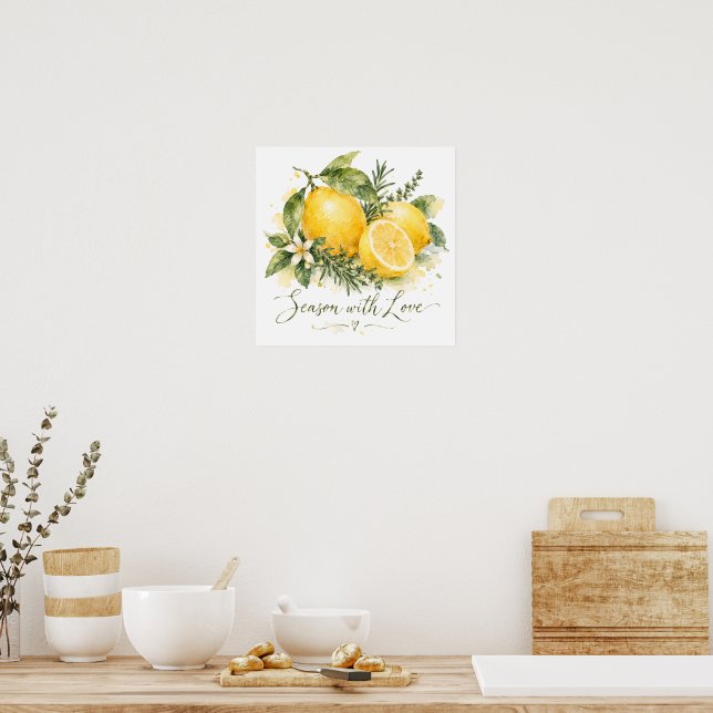 Poster Temperar Com Amor (Cozinha)