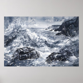 Poster Tempest na costa galesa