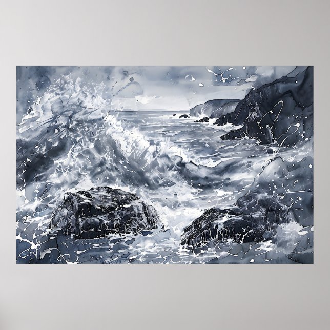 Poster Tempest na costa galesa (Frente)