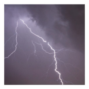 Pôster Tempestade com muitos raios