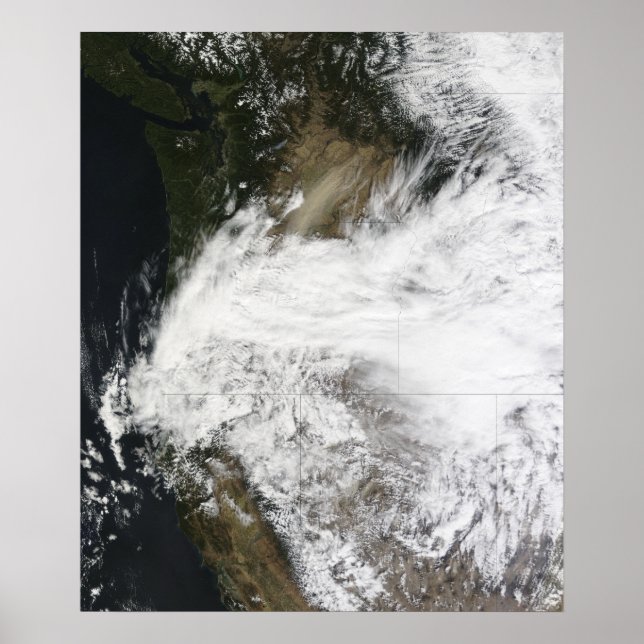 Pôster Tempestade de poeira no leste de Washington, EUA (Frente)