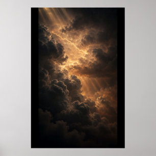 Poster Tempestade Dourada — Esfera de Tempestade Sobre Oc