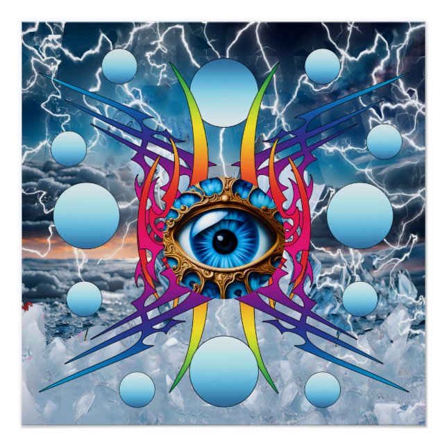 Pôster Tempestade elétrica (Frente)