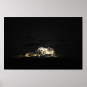Poster Tempestade noturna - Big Bend, Texas