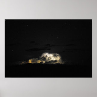 Poster Tempestade noturna - Big Bend, Texas