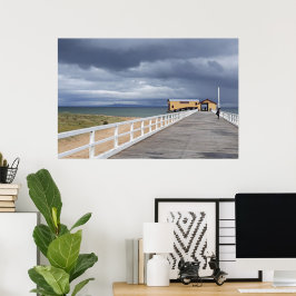 Poster Tempestade Sobre o Pier de Queenscliff
