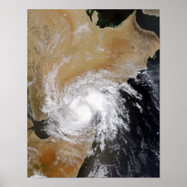 Poster Tempestade Tropical Três na Oce norte Indiana (Frente)