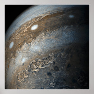Poster Tempestades em Júpiter a partir de Juno Cam (2017