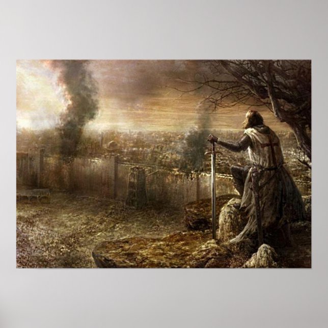 Pôster Templário antes de Jeruzalem (Frente)