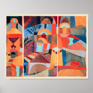 Poster Temple Gardens   Paul Klee  