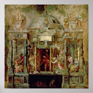 Poster Temple of Janus, 1630s
