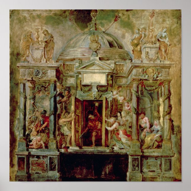 Poster Temple of Janus, 1630s (Frente)