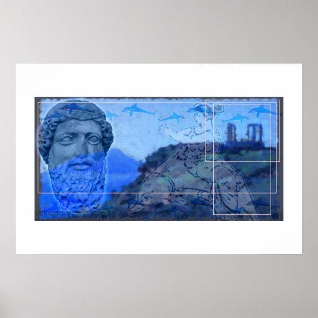 Pôster Temple of Poiseidon at Sounio (Frente)