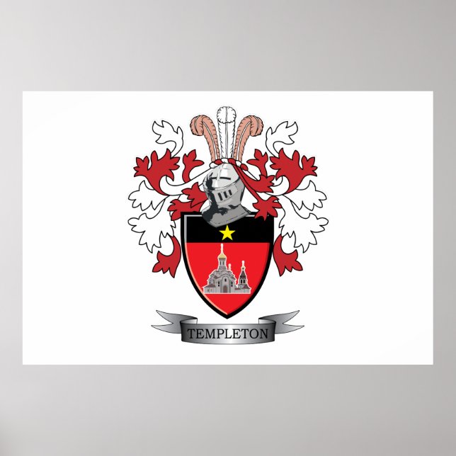 Poster Templeton Family Crest Casaco de Braços (Frente)