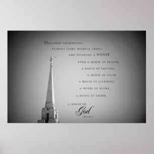 Poster - templo 3 de Utá LDS da montanha de