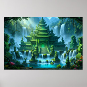 Poster Templo Castelo do Trono de Jade Secreto