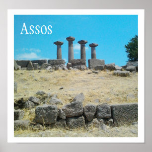 Pôster Templo de Athena, Assos Ruins, Behramkale, Turquia