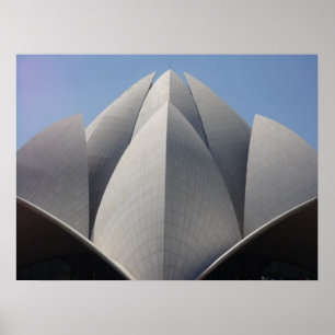 Pôster templo de bahai lotus