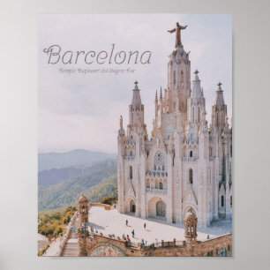 Poster Templo de Espanha de Barcelona Expiatori del Sagra