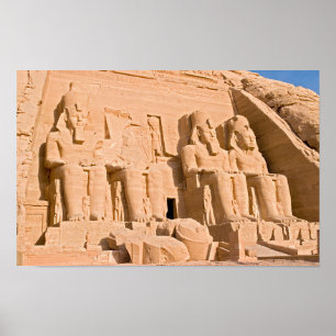 Poster Templo de Excelente de Abu Simbel - Ramses II - Eg