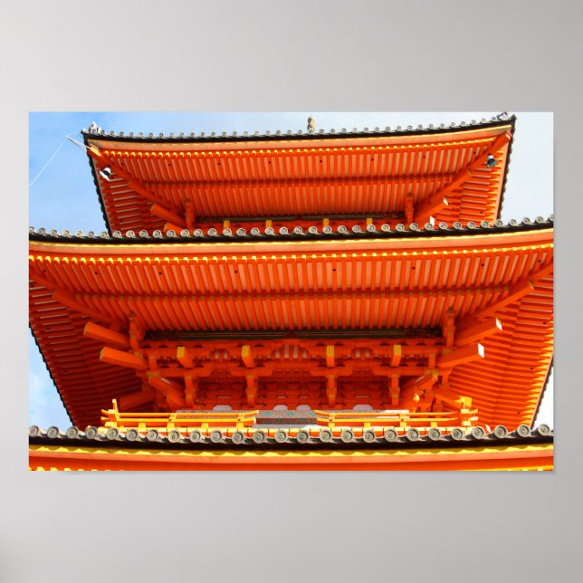 Poster Templo de Kiyomizu-dera, Quioto, Japão (Frente)