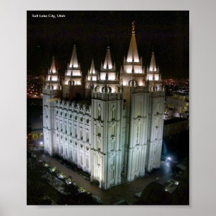 Pôster Templo de LDS, Salt Lake City, Utá