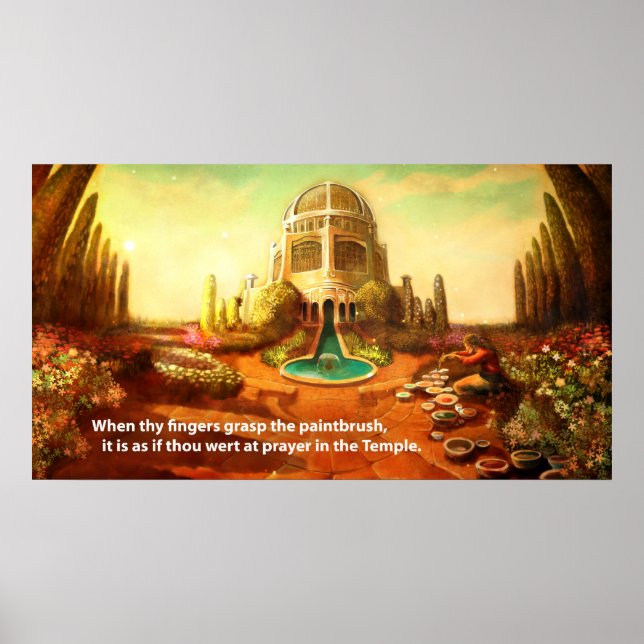 Pôster Templo de Pincel (Frente)