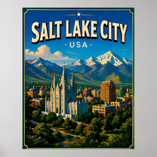 Poster Templo de Salt Lake City