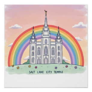 Pôster Templo de Salt Lake City