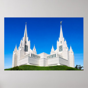 Poster Templo de San Diego LDS