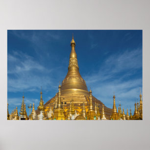 Poster Templo de Stupa Ouro
