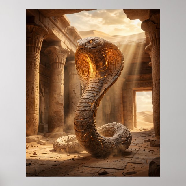 Poster Templo do Deserto da Cobra de Pedra (Frente)