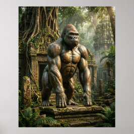 Poster Templo do Gorila de Bronze