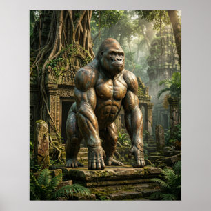 Poster Templo do Gorila de Bronze