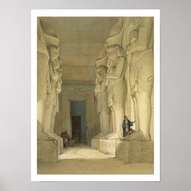 Pôster Templo Escavado de Gysha, Nubia, de "Egito e (Frente)