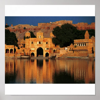 Pôster templo índia