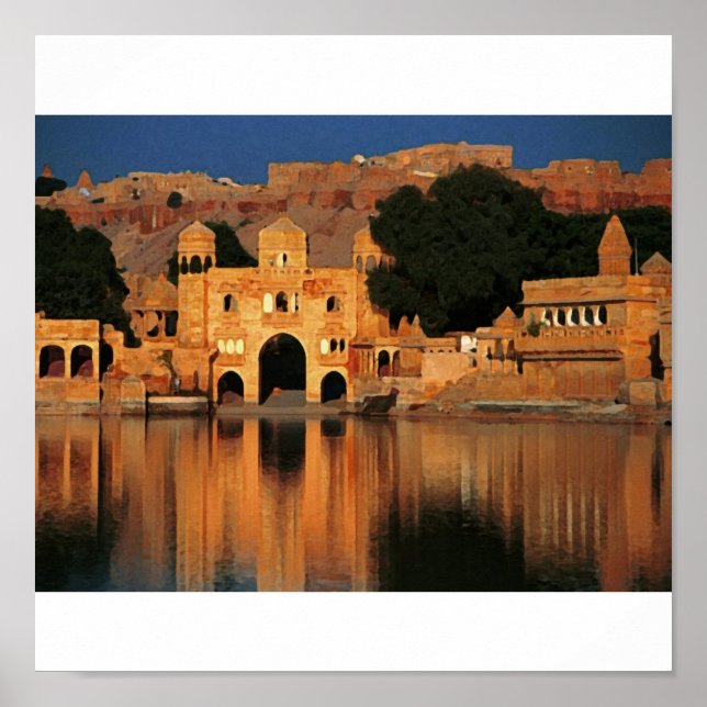 Pôster templo índia (Frente)