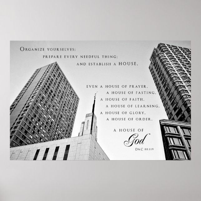 Poster - Templo LDS de Manhattan Nova York (Frente)