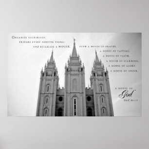 Poster - Templo LDS de Salt Lake City de Utah