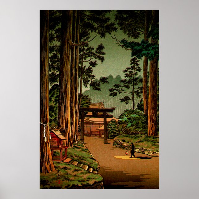 Poster Templo Nikko Futarasan Tsuchiya Koitsu 1936 (Frente)