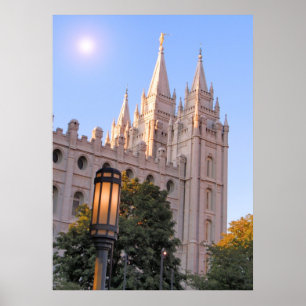 Poster Templo Salt Lake Mormon