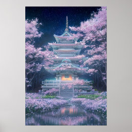 Poster Templo Serene Sakura