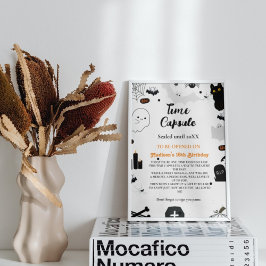 Poster Tempo Cápsula jogo de chá de fraldas fantasma do H