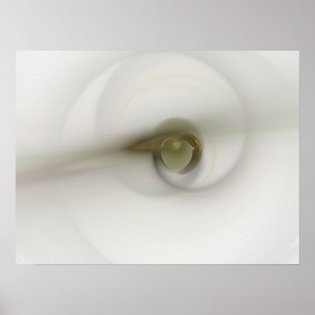 Pôster Tempo com coração (Frente)